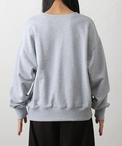 【LEI企畫/】衛衣袖部刺繡套頭衫