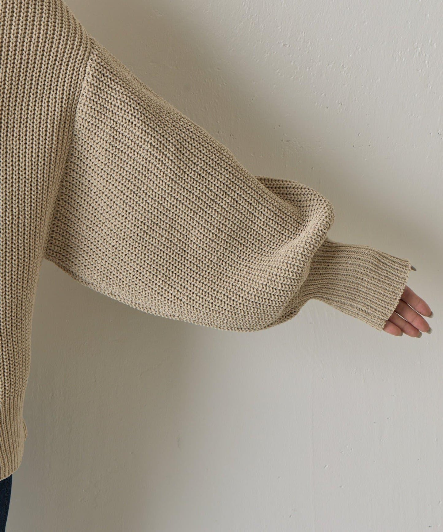 【復刻】毛絨一字肩針織衫