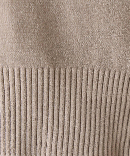 天鵝絨毛圈圓領套頭衫