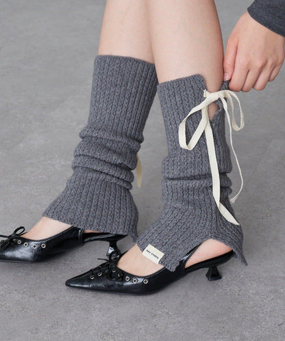 蝴蝶結裝飾腿套