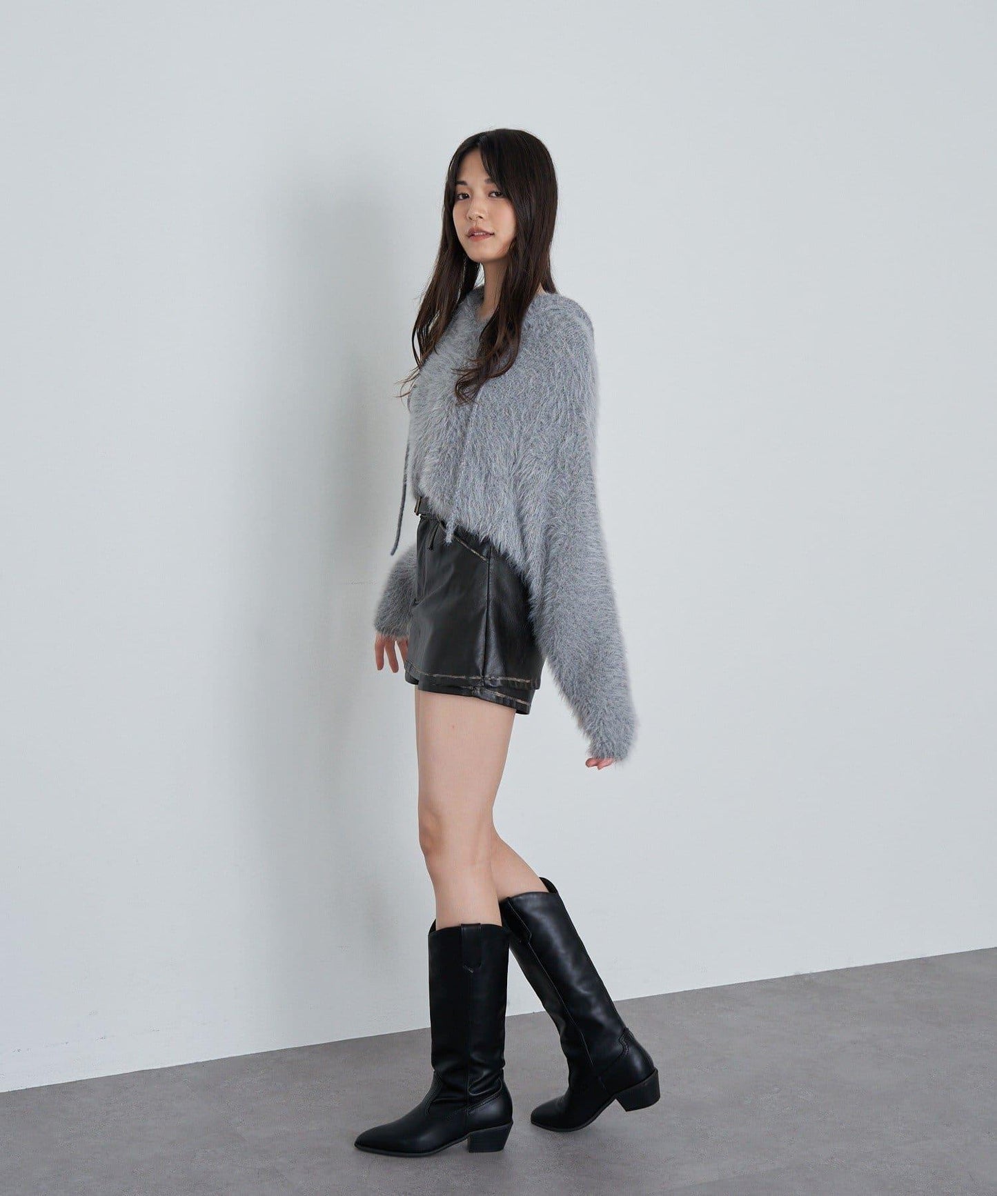 皮革風《庫洛米》迷你裙