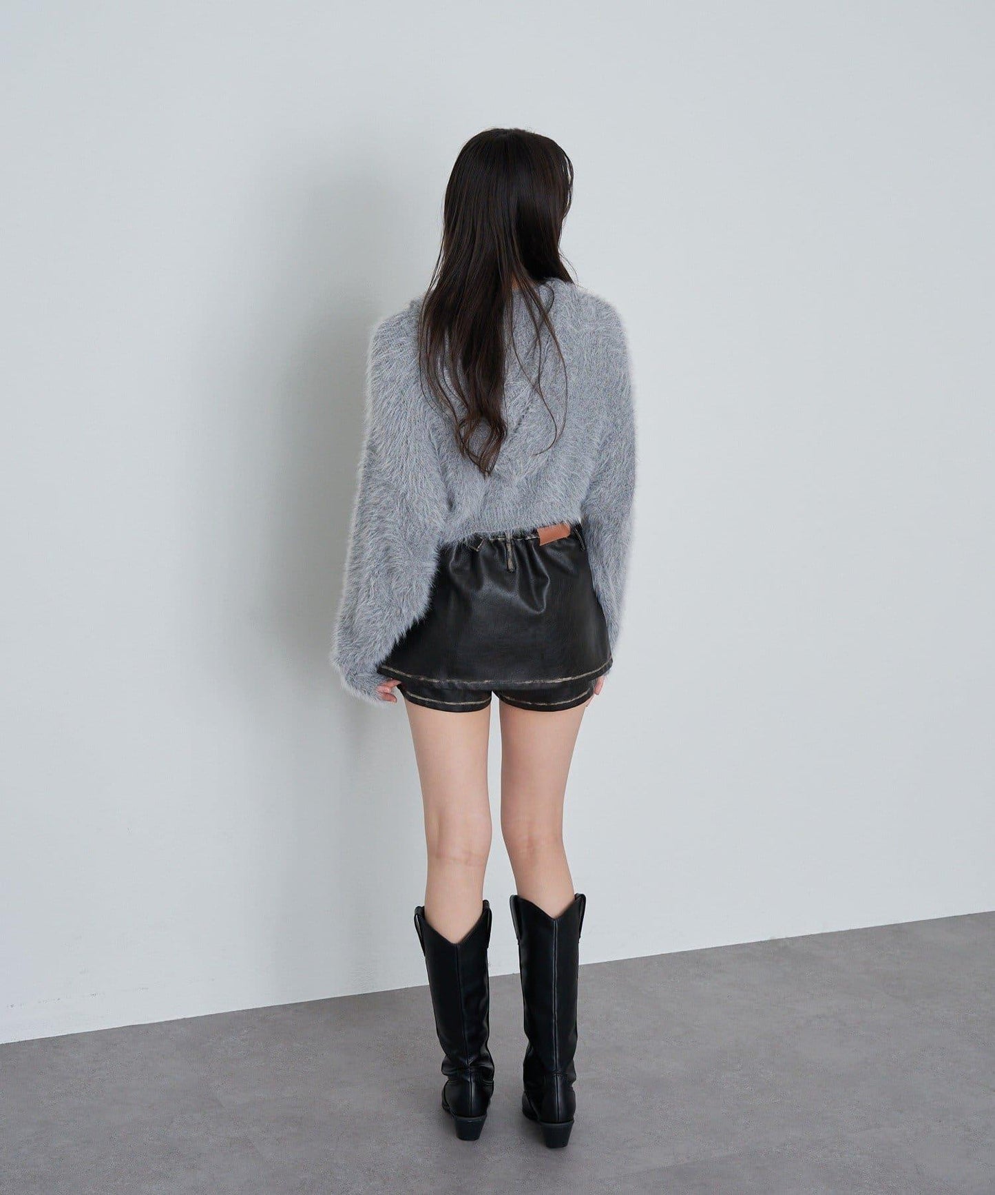 皮革風《庫洛米》迷你裙