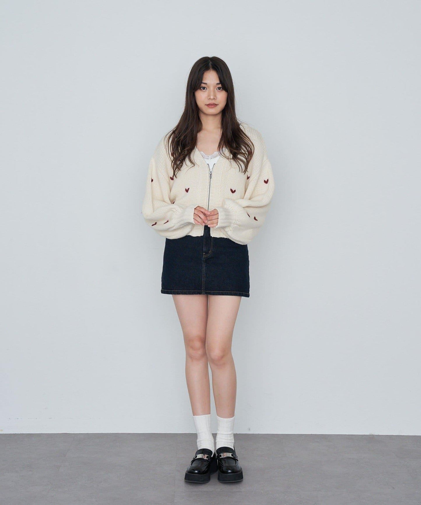 水洗牛仔迷你裙