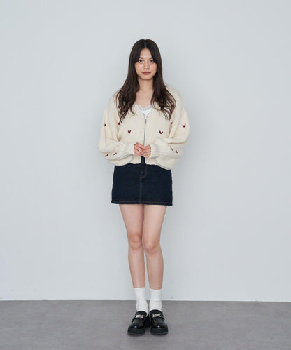 水洗牛仔迷你裙