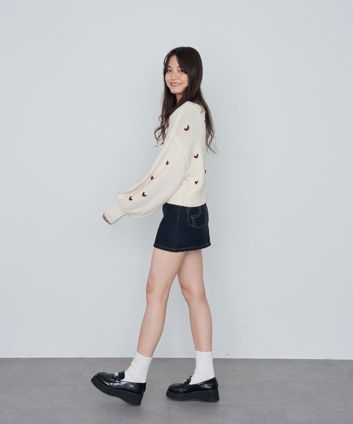 水洗牛仔迷你裙