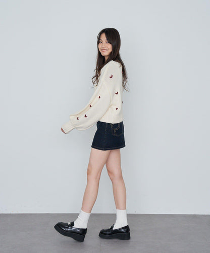 水洗牛仔迷你裙