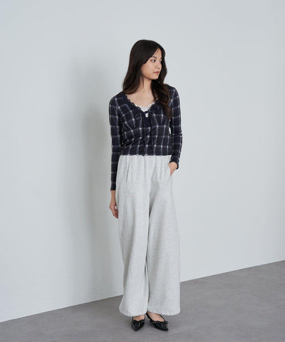 蕾絲拼接長袖T恤