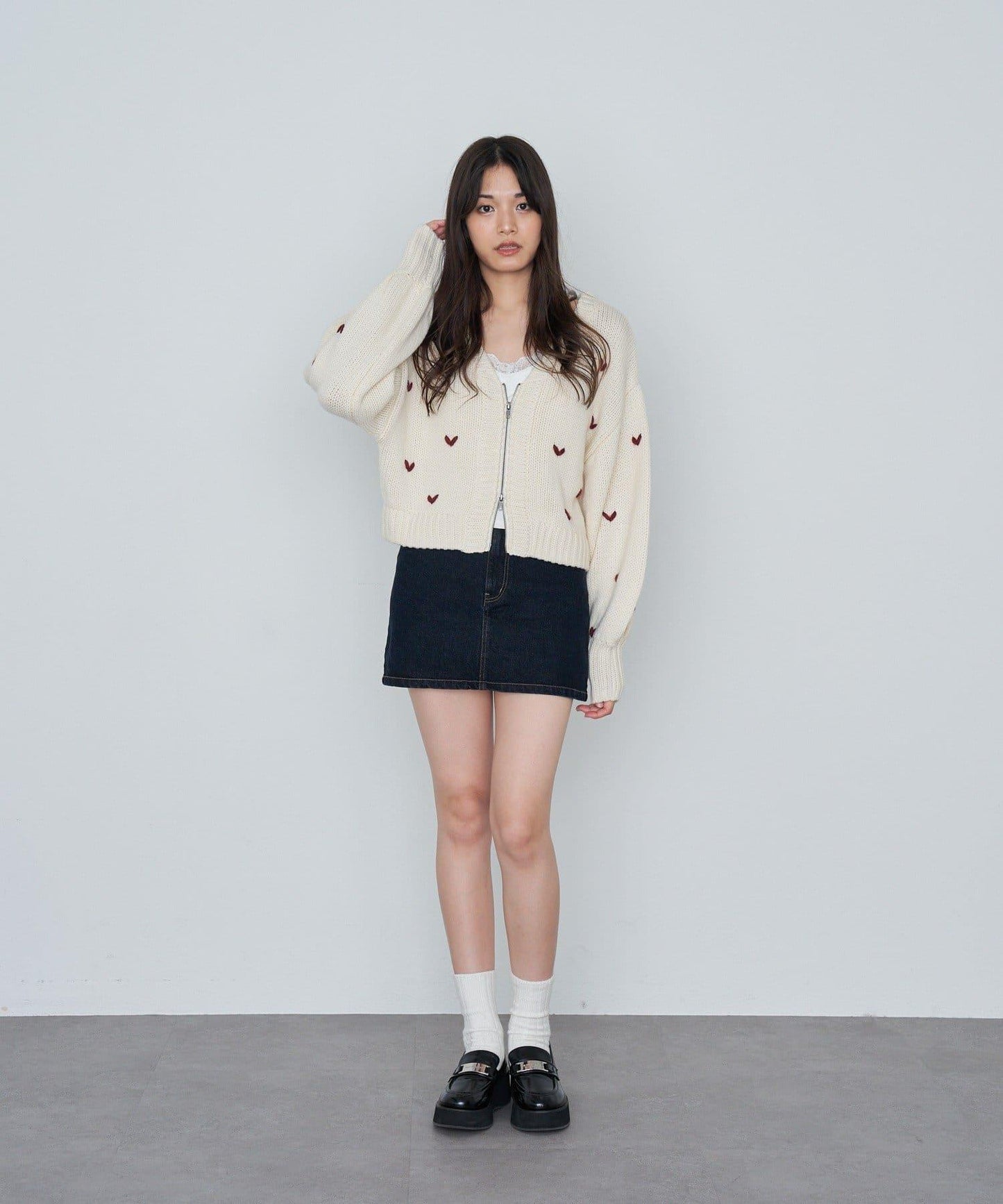 水洗牛仔迷你裙