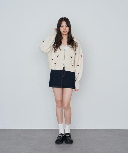 水洗牛仔迷你裙