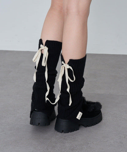 蝴蝶結裝飾腿套