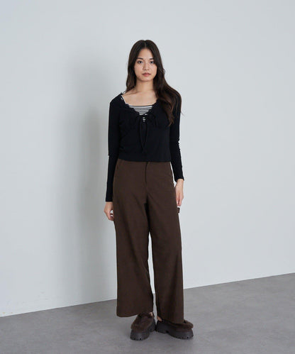 蕾絲拼接長袖T恤