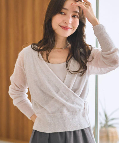 【La boutique BonBon】亮絲馬海毛可前後兩穿針織衫