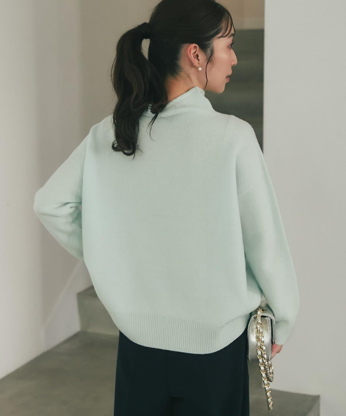 100%羊毛高領針織衫