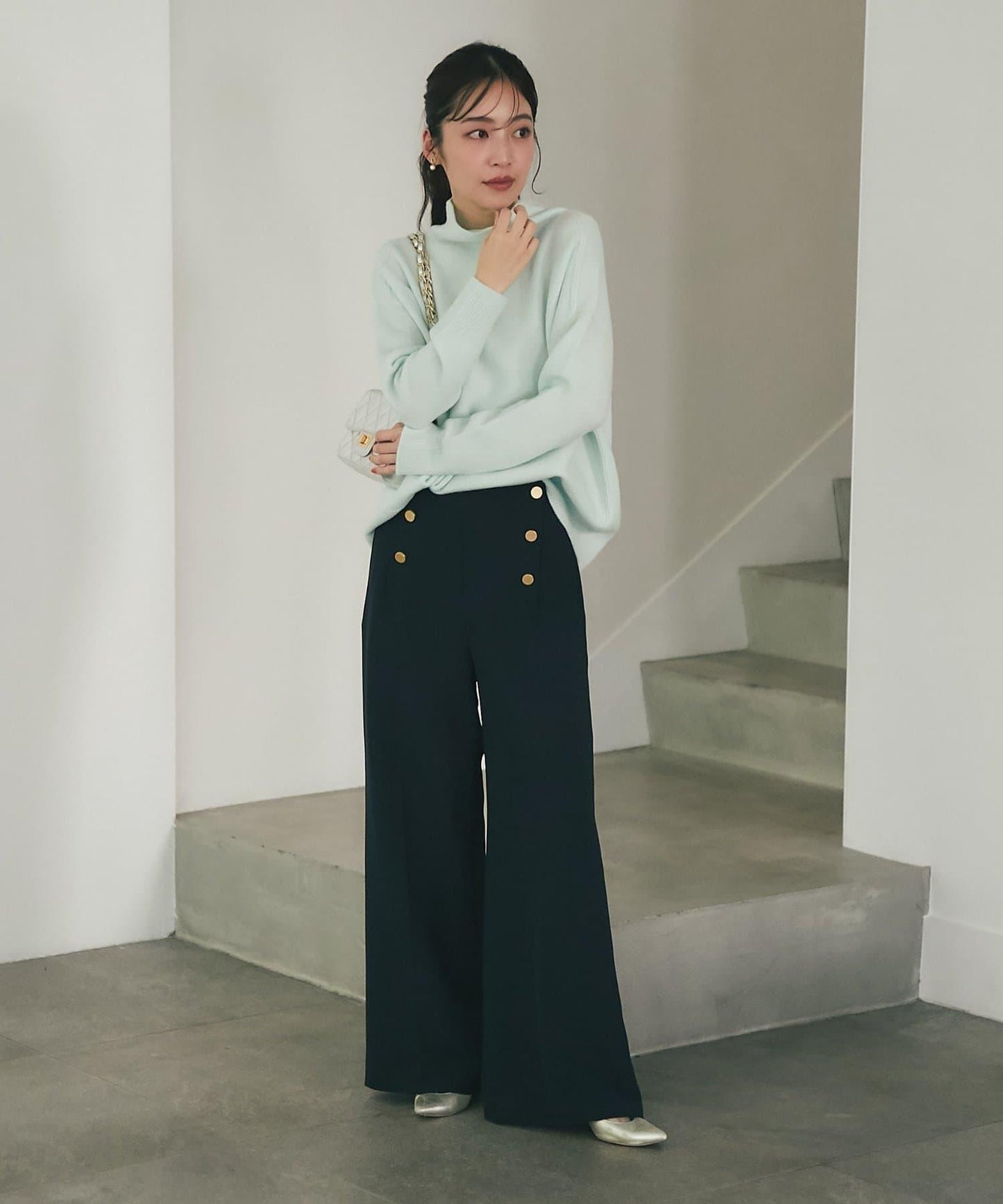 100%羊毛高領針織衫