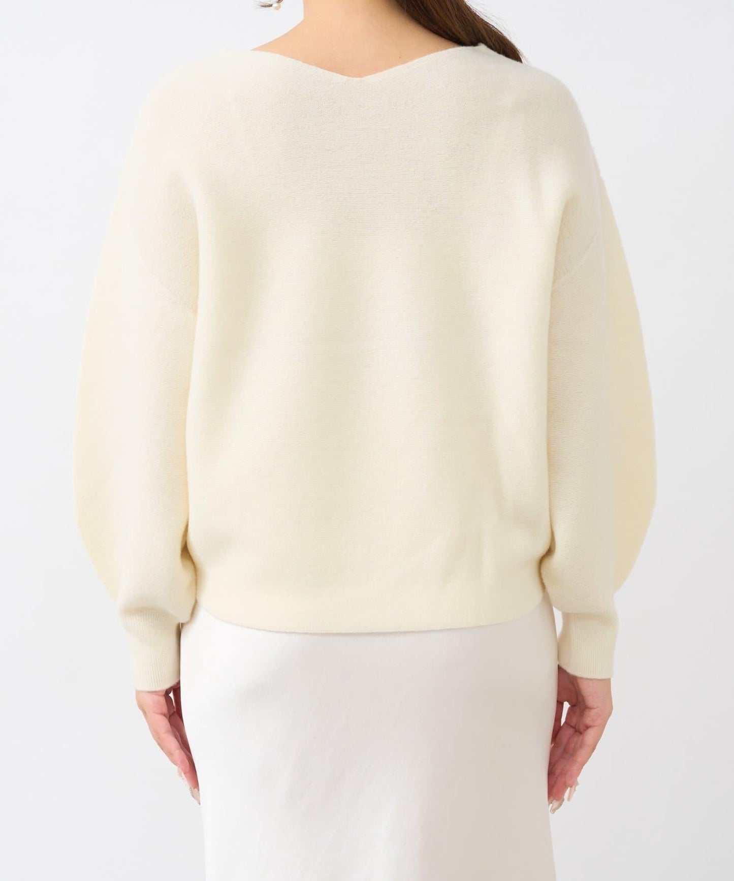 100%羊毛高縮絨V領針織衫