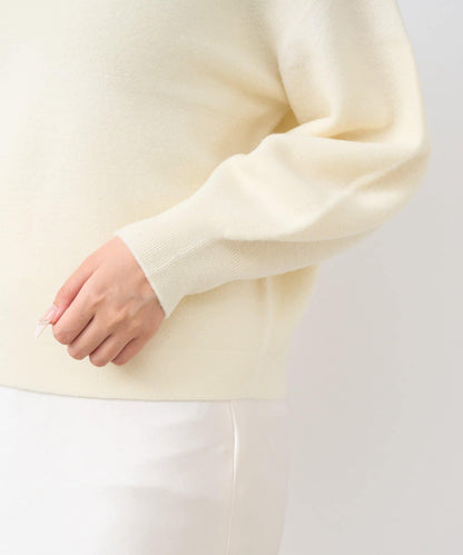 100%羊毛高縮絨V領針織衫