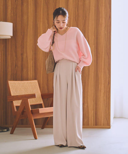 100%羊毛高縮絨V領針織衫