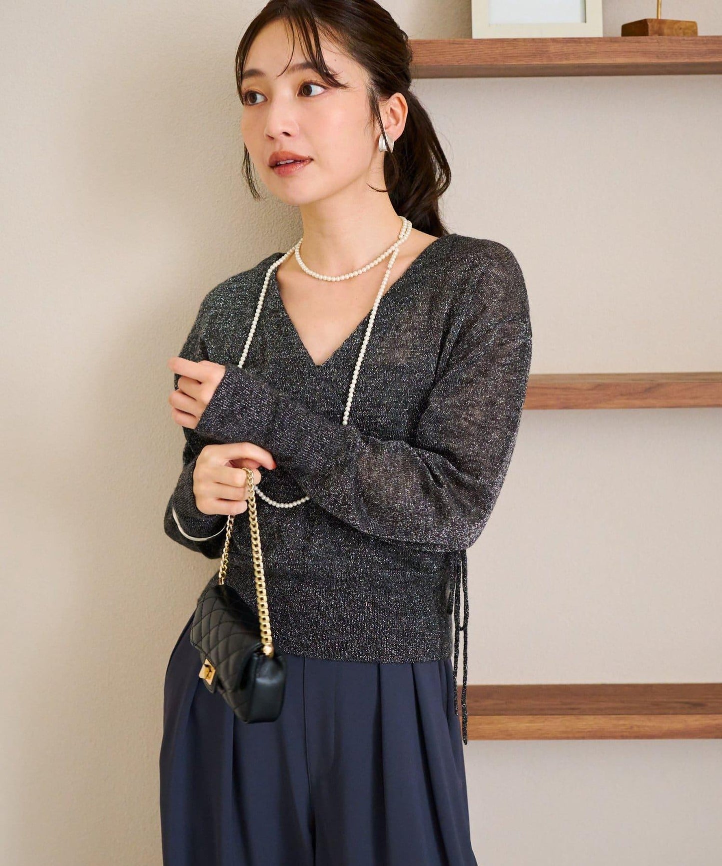 【La boutique BonBon】亮絲馬海毛可前後兩穿針織衫