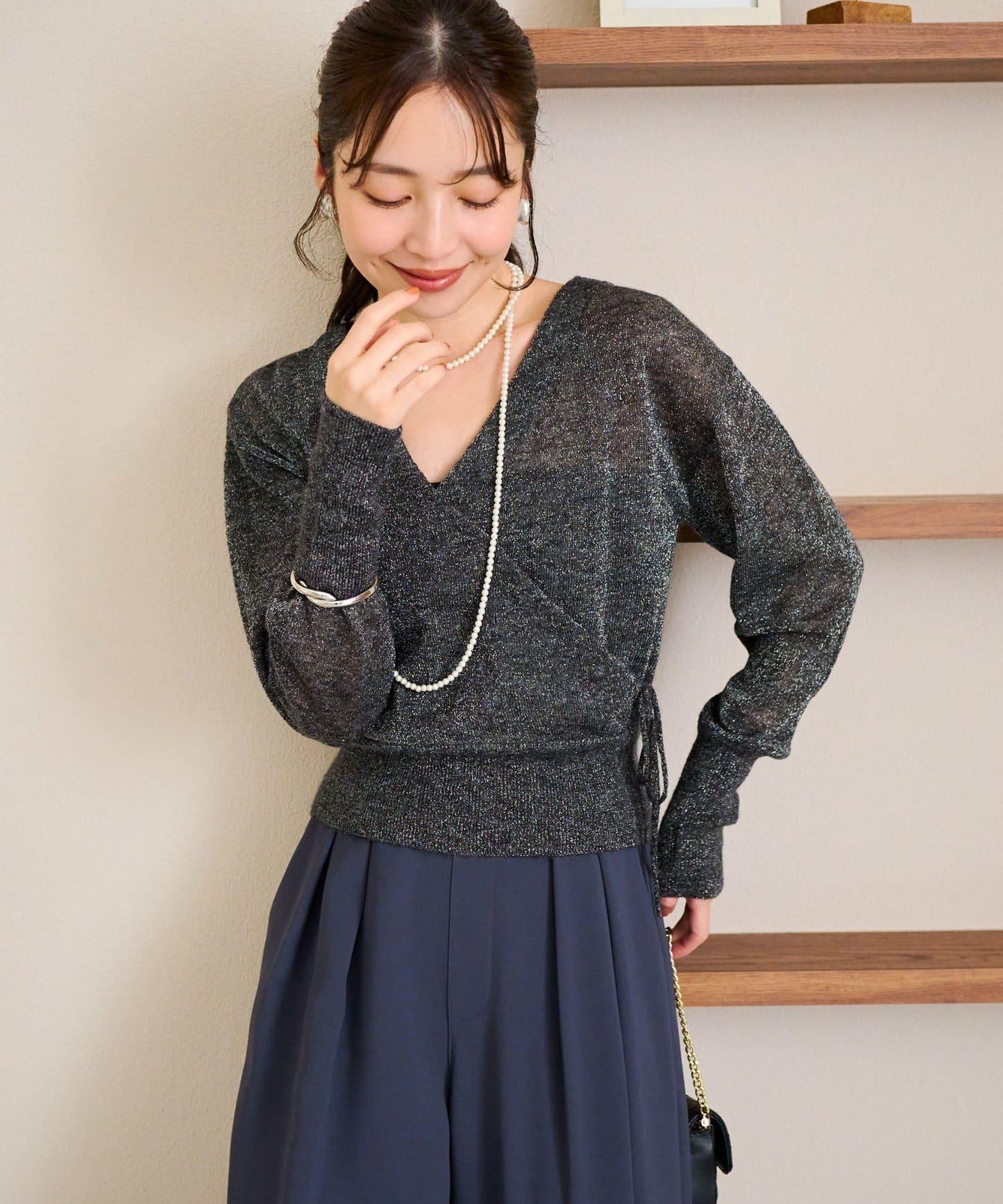 【La boutique BonBon】亮絲馬海毛可前後兩穿針織衫