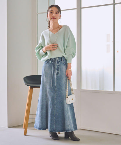 100%羊毛高縮絨V領針織衫