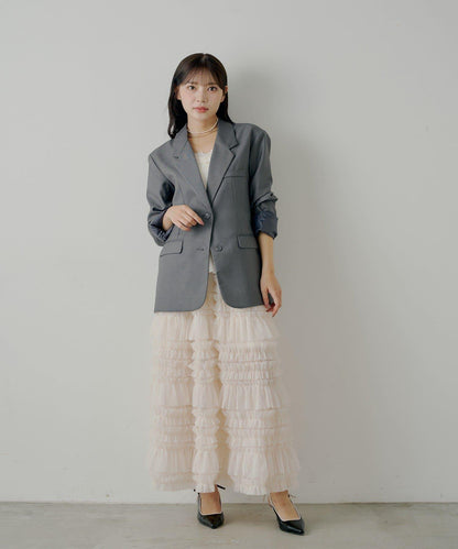 【SALON by Chico】蓬鬆網紗半身裙