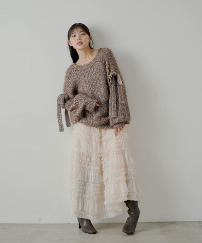 【SALON by Chico】蓬鬆網紗半身裙