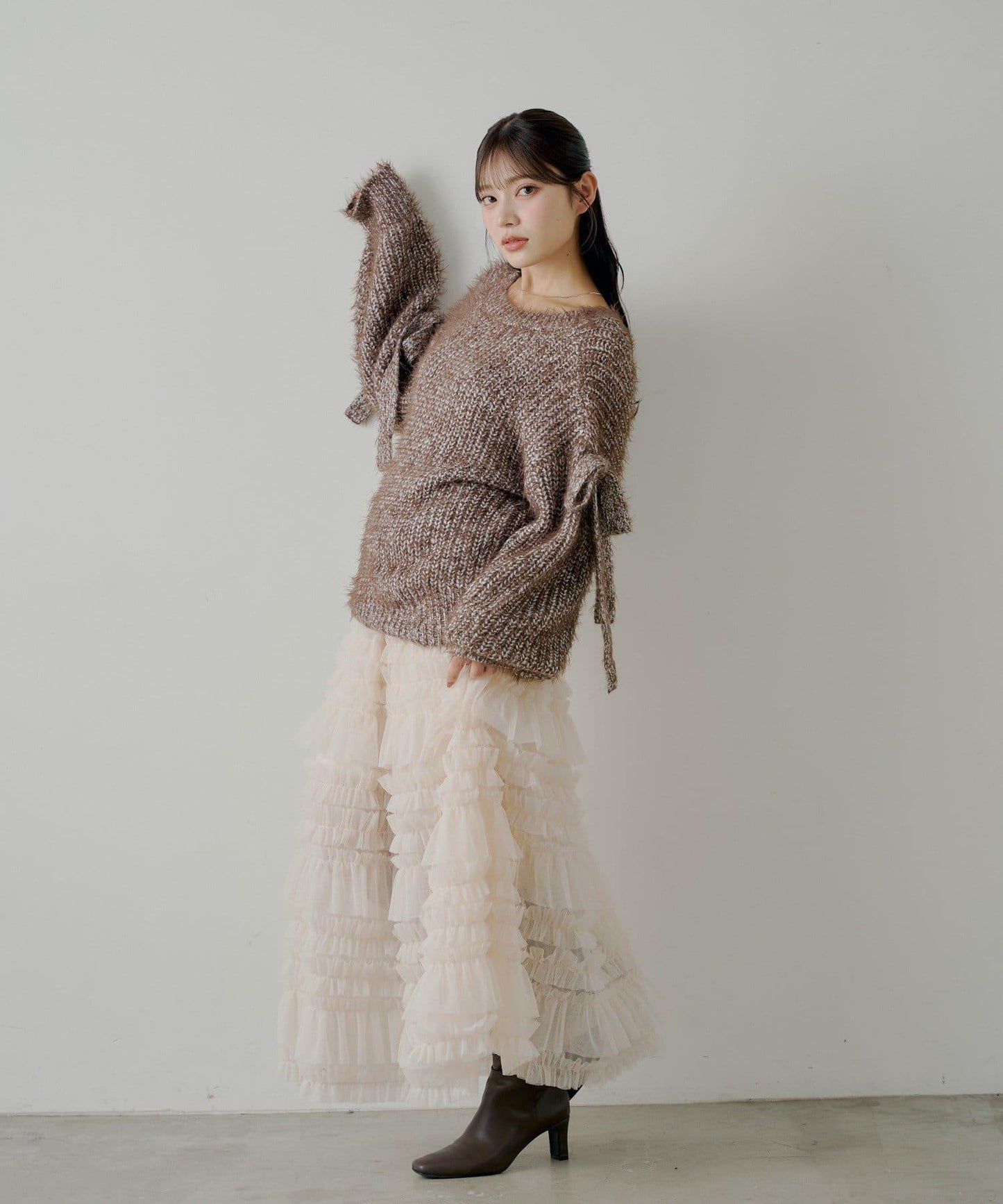 【SALON by Chico】蓬鬆網紗半身裙