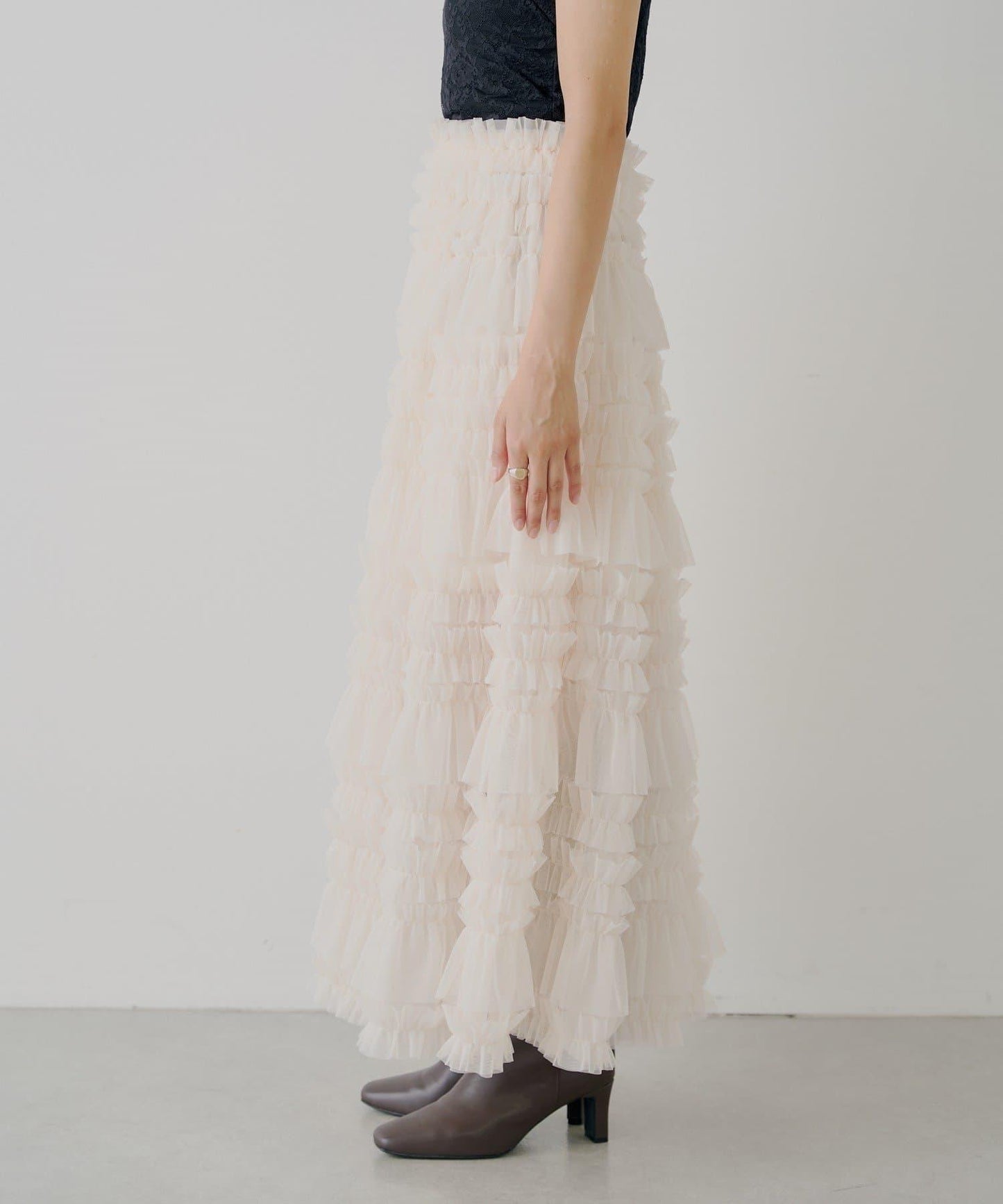 【SALON by Chico】蓬鬆網紗半身裙