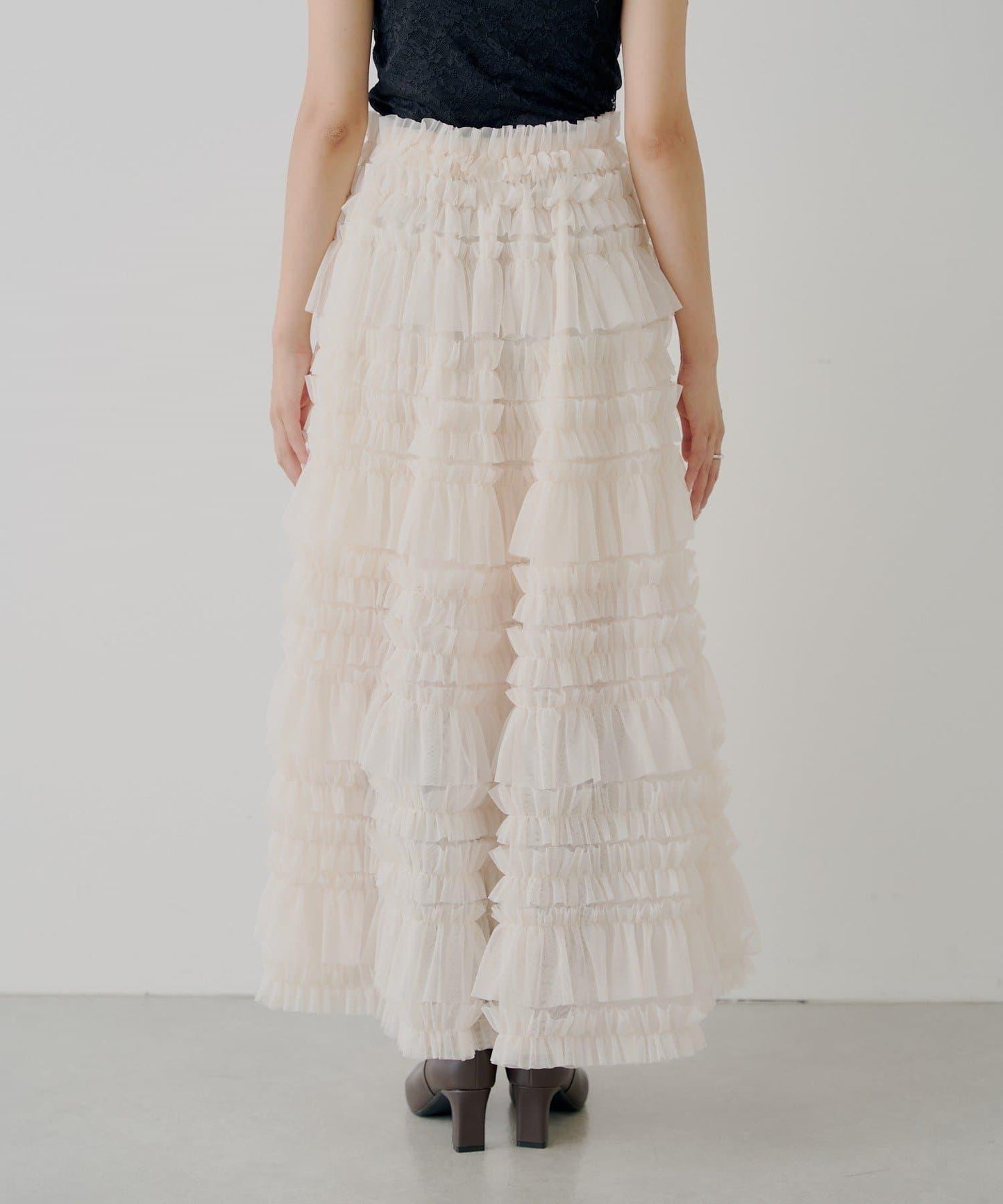 【SALON by Chico】蓬鬆網紗半身裙