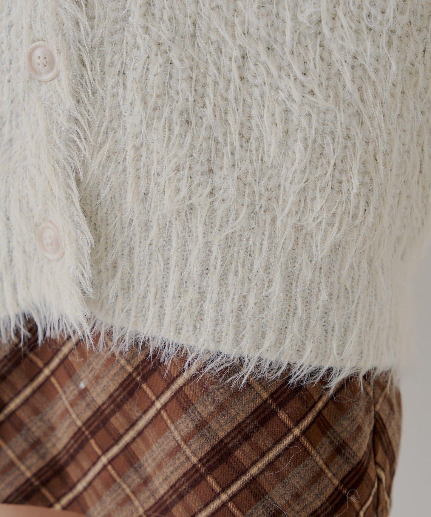 【Chico】袖部蝴蝶結寬鬆羅紋開衫