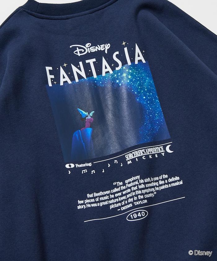 DISNEY/《迪士尼》『幻想曲』/ 米老鼠 /背面印花圓領衛衣