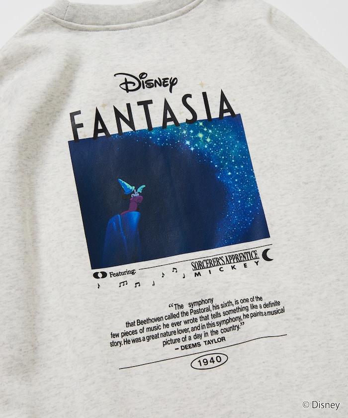 DISNEY/《迪士尼》『幻想曲』/ 米老鼠 /背面印花圓領衛衣