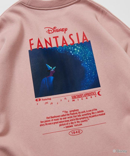 DISNEY/《迪士尼》『幻想曲』/ 米老鼠 /背面印花圓領衛衣