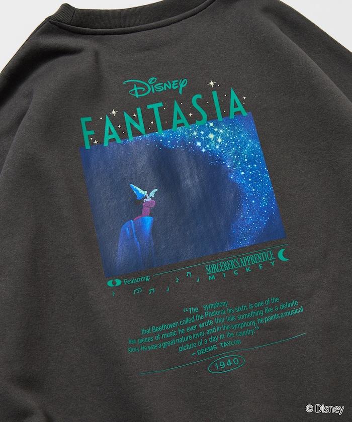 DISNEY/《迪士尼》『幻想曲』/ 米老鼠 /背面印花圓領衛衣