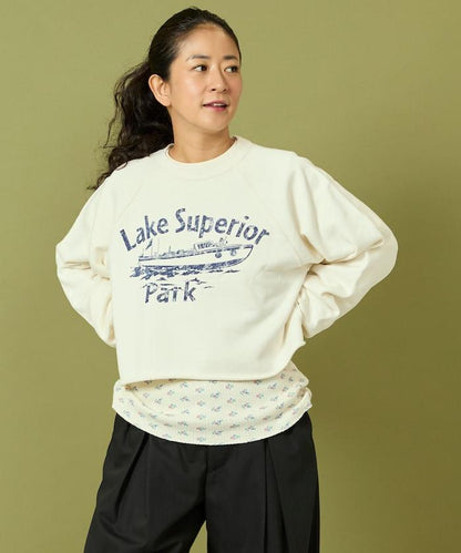 格蘭吉風格剪裁短款衛衣