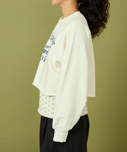 格蘭吉風格剪裁短款衛衣