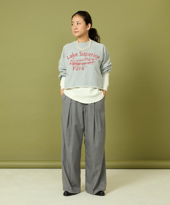 格蘭吉風格剪裁短款衛衣