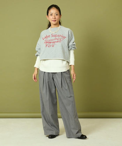 格蘭吉風格剪裁短款衛衣