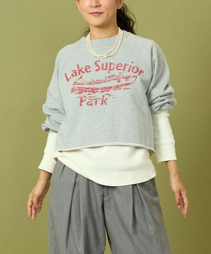 格蘭吉風格剪裁短款衛衣