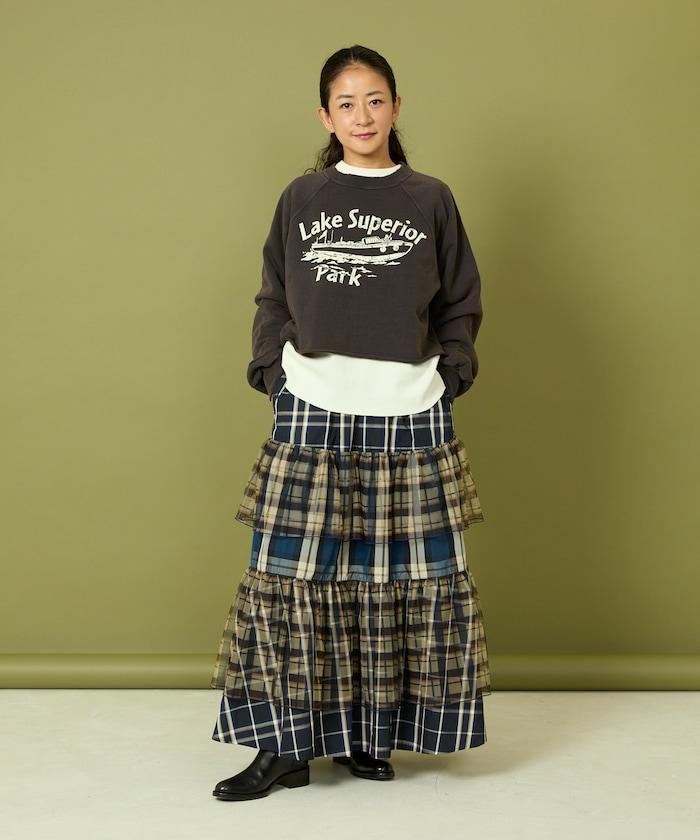 格蘭吉風格剪裁短款衛衣