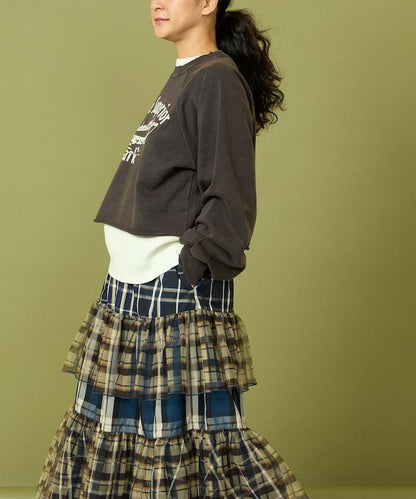 格蘭吉風格剪裁短款衛衣