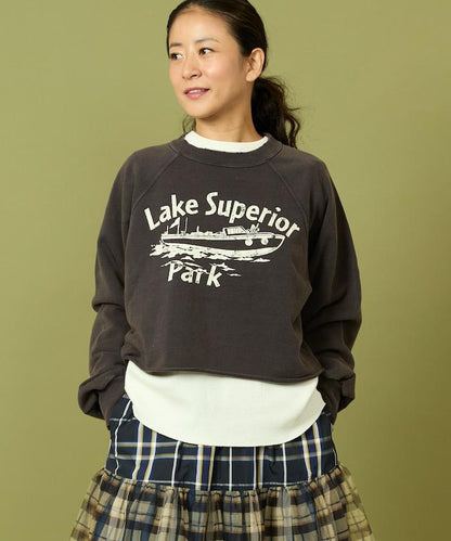 格蘭吉風格剪裁短款衛衣