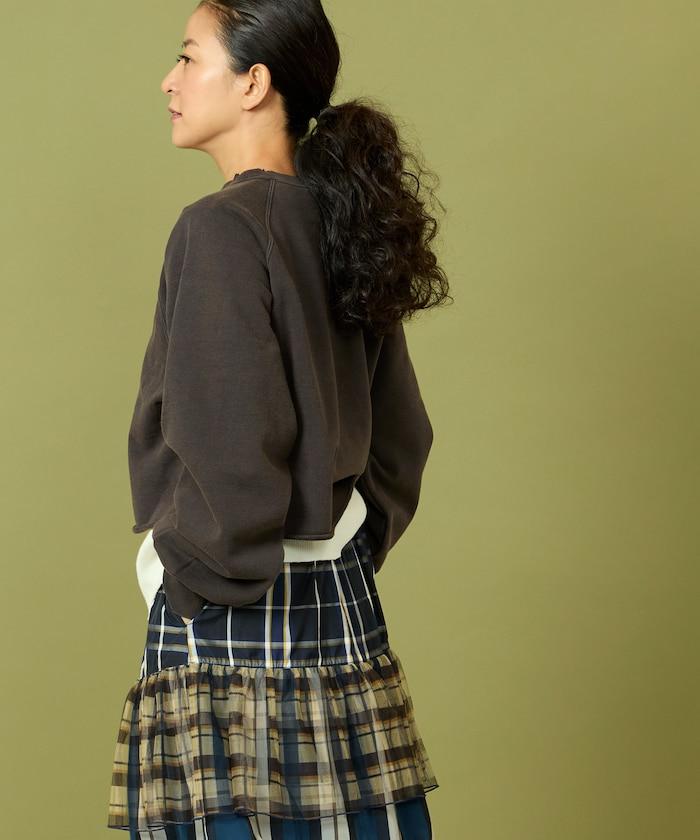 格蘭吉風格剪裁短款衛衣