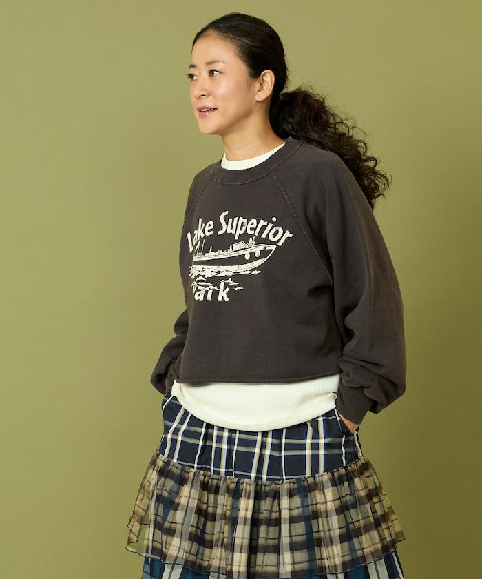 格蘭吉風格剪裁短款衛衣