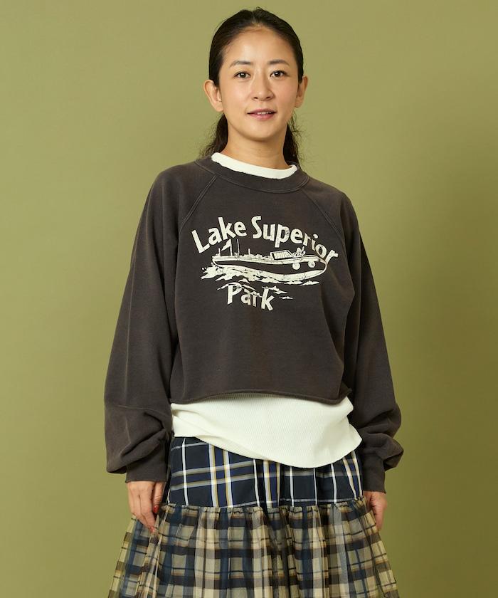 格蘭吉風格剪裁短款衛衣