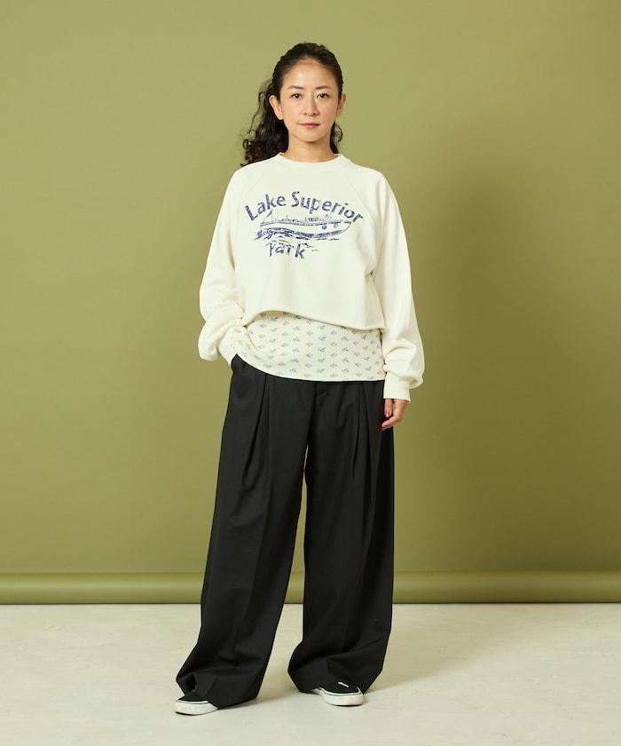 格蘭吉風格剪裁短款衛衣