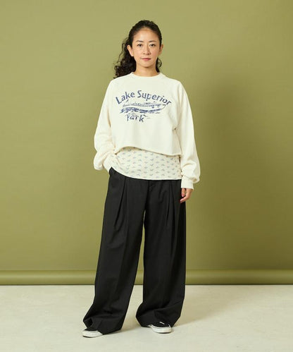 格蘭吉風格剪裁短款衛衣