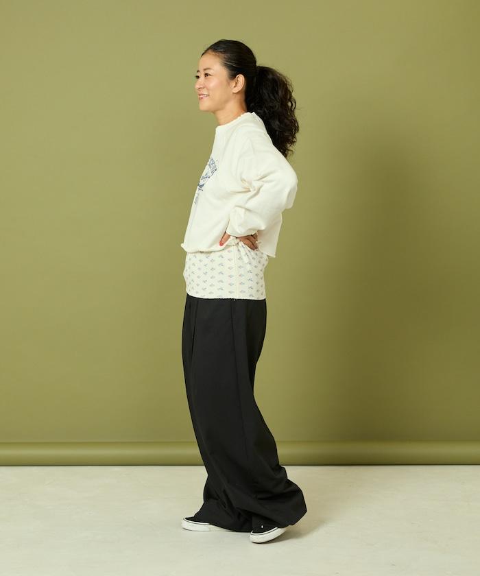 格蘭吉風格剪裁短款衛衣