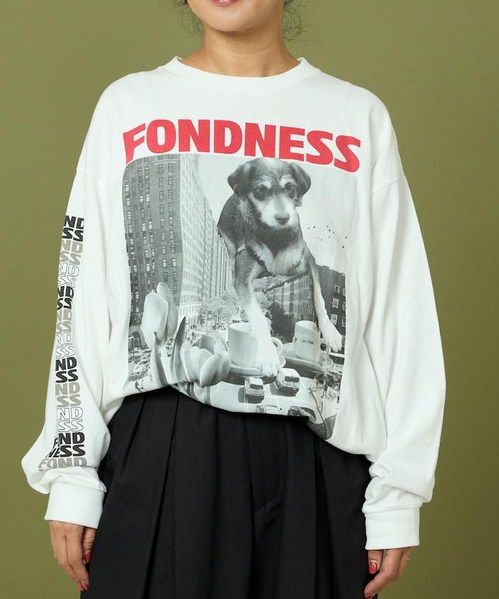 DOG PHOTO/狗狗照片印花長袖T恤