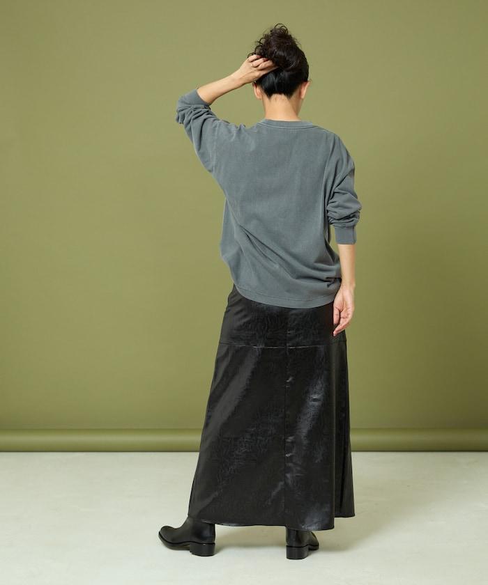 DOG PHOTO/狗狗照片印花長袖T恤